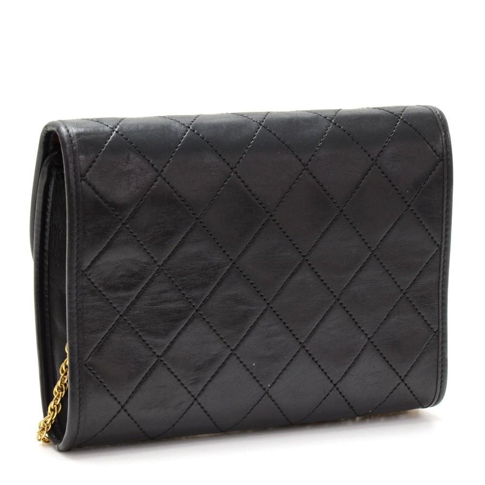 7" Quilted Lambskin Leather Shoulder Bag