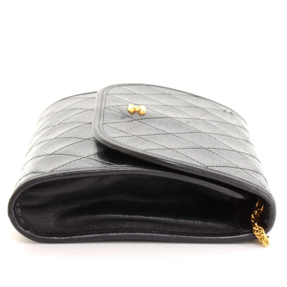 7" Quilted Lambskin Leather Shoulder Bag