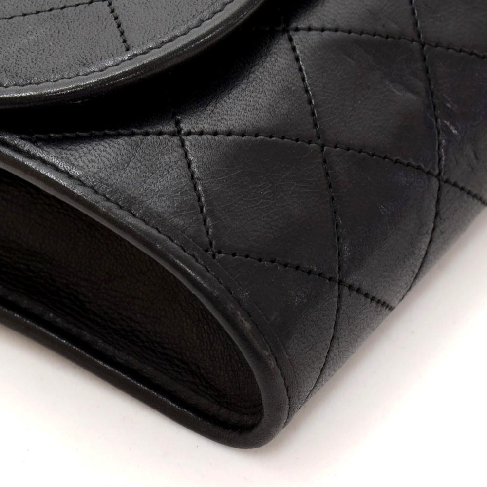 7" Quilted Lambskin Leather Shoulder Bag