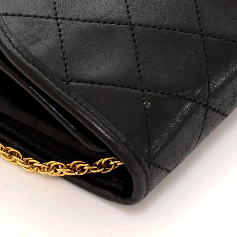 7" Quilted Lambskin Leather Shoulder Bag