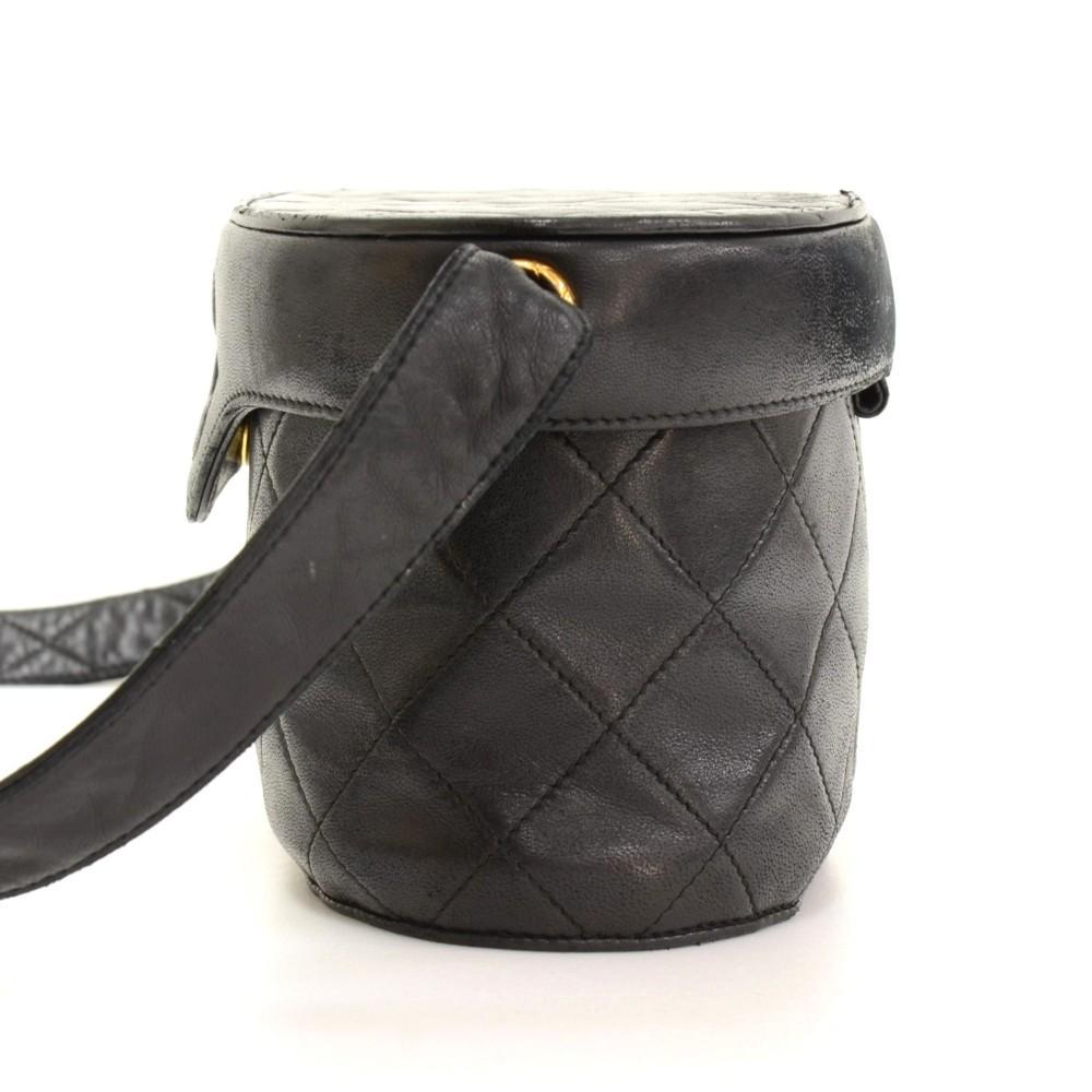 7" Quilted Leather Shoulder Bag