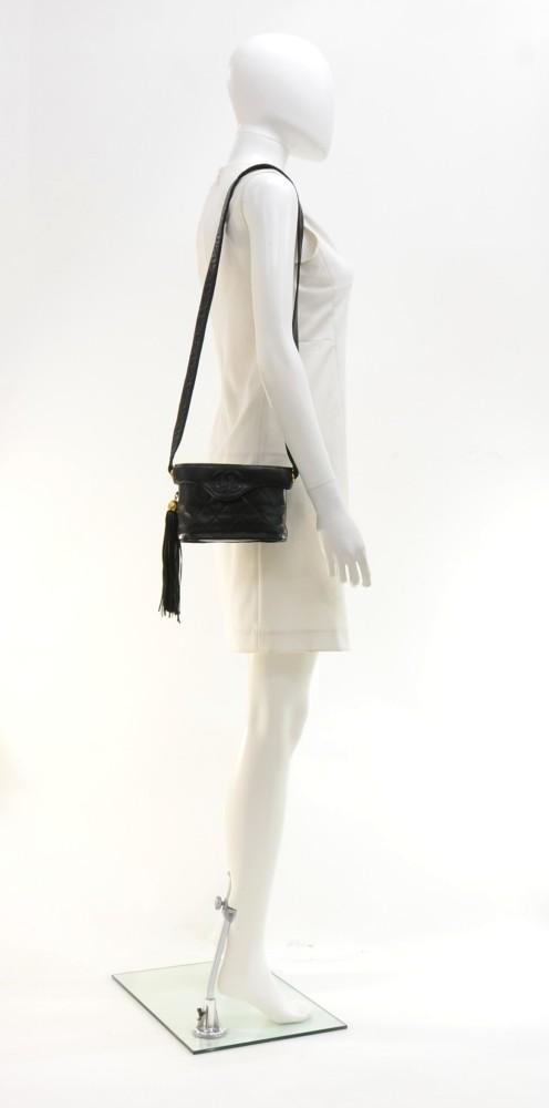 7" Quilted Leather Shoulder Bag