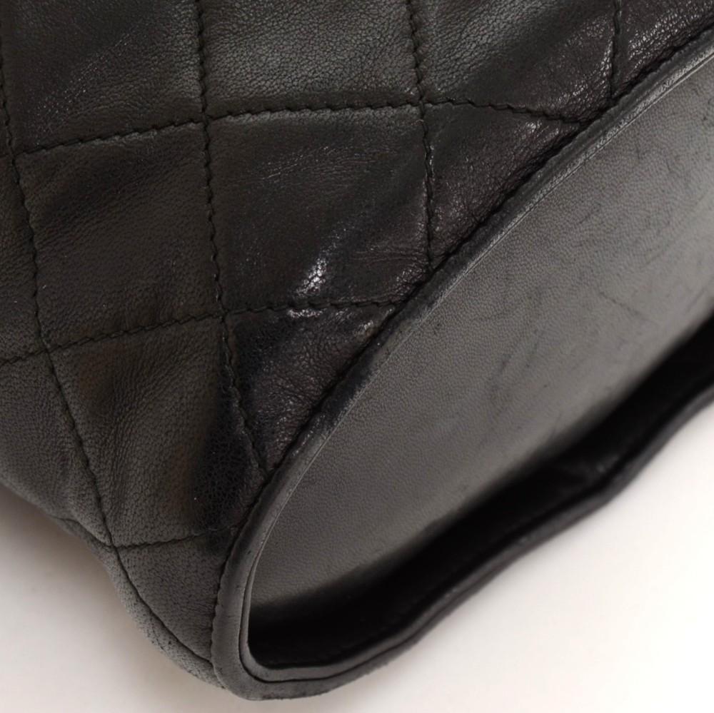 7" Quilted Leather Shoulder Bag