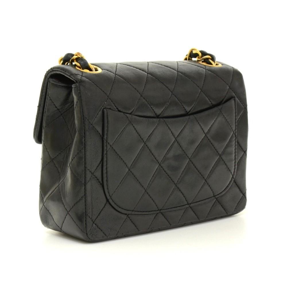 7" Quilted Lambskin Leather Shoulder Bag