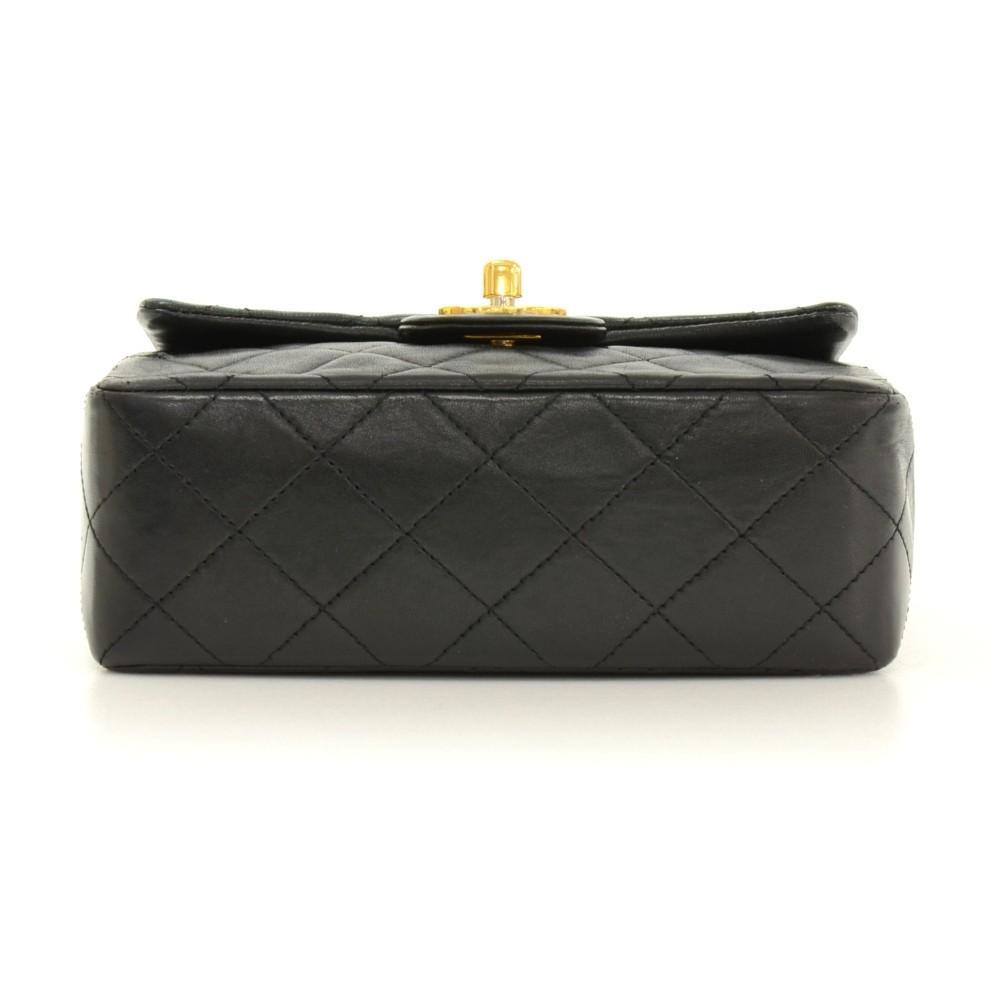 7" Quilted Lambskin Leather Shoulder Bag