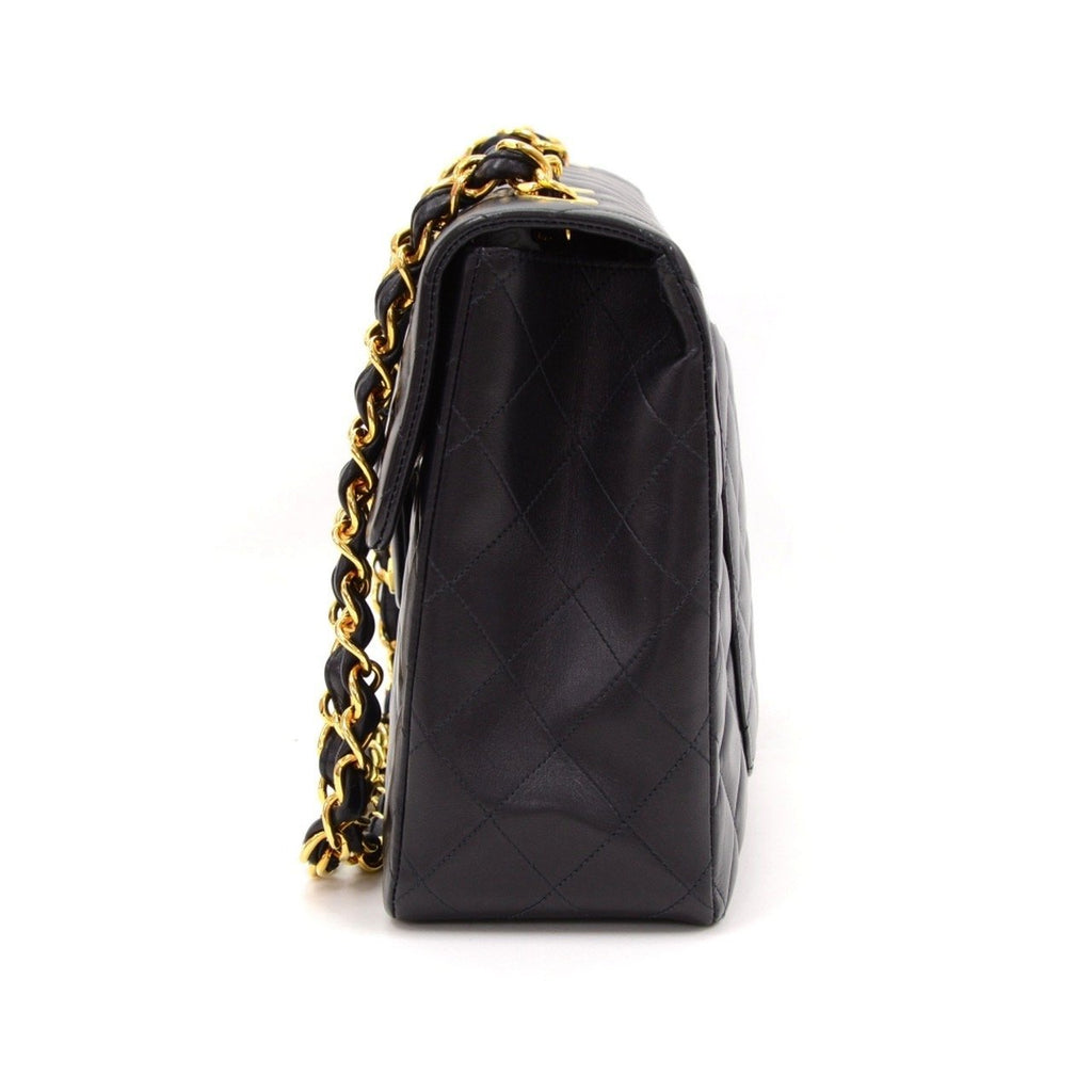 13" Maxi Quilted Lambskin Leather Shoulder Bag