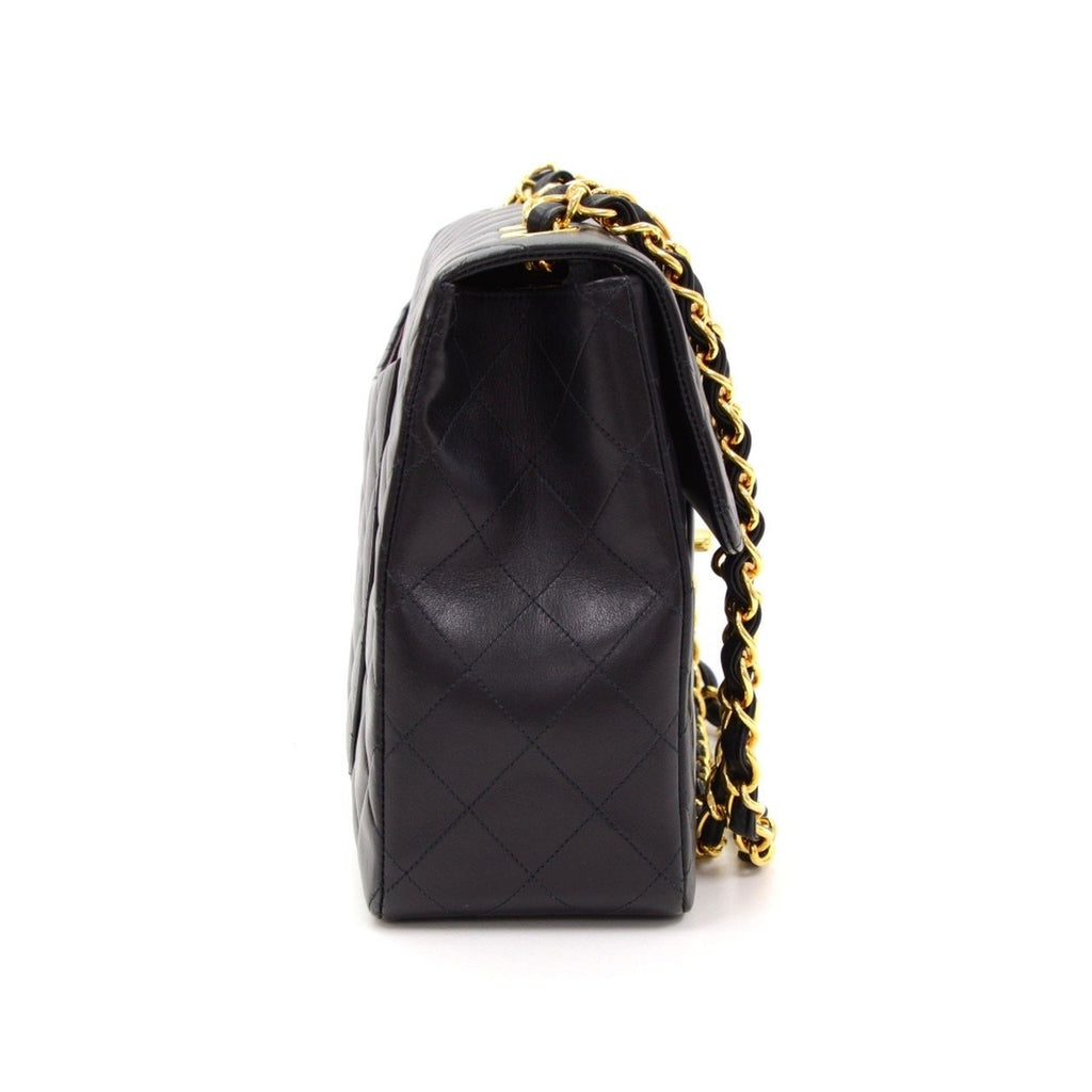 13" Maxi Quilted Lambskin Leather Shoulder Bag