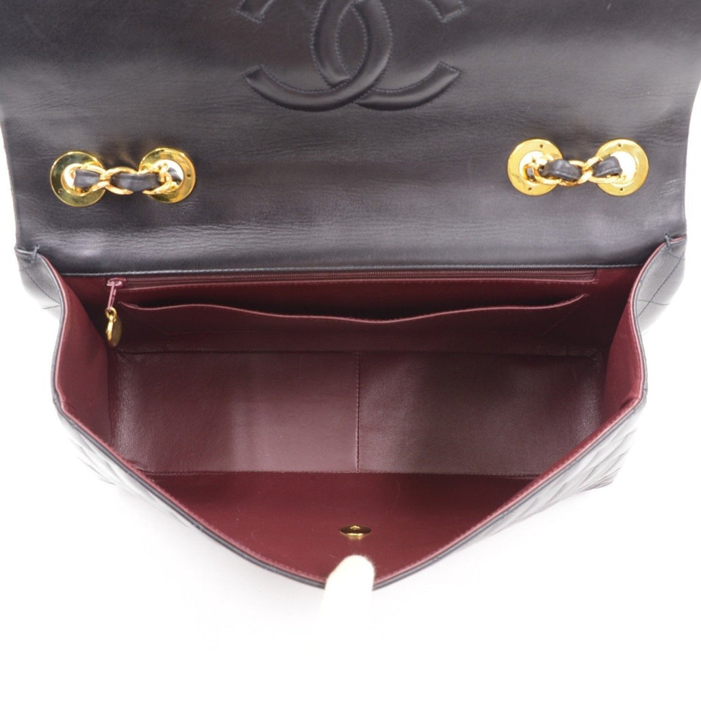 13" Maxi Quilted Lambskin Leather Shoulder Bag