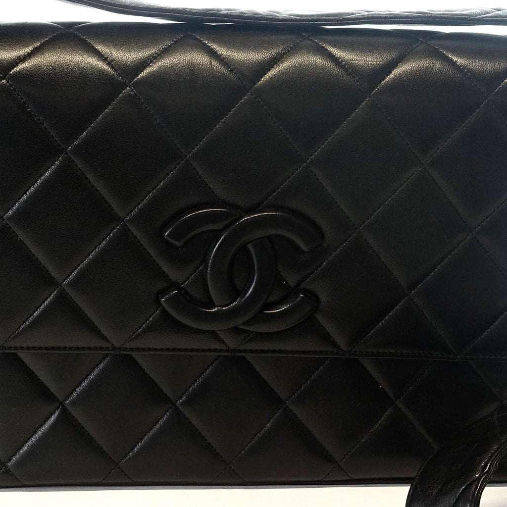 12" Quilted Leather Shoulder Bag