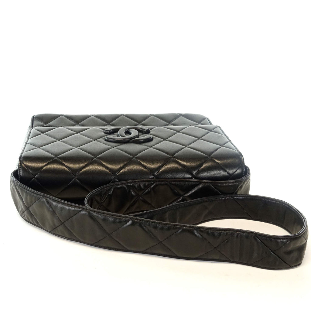 12" Quilted Leather Shoulder Bag