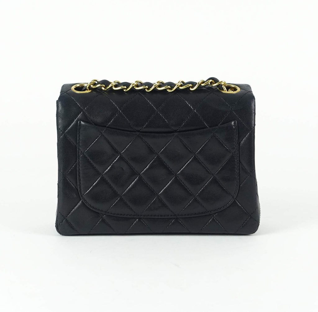 7" Quilted Lambskin Leather Shoulder Bag